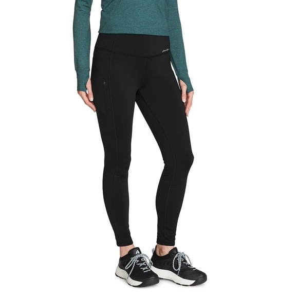 Eddie Bauer Women's Classic Black Leggings - Picture 1 of 4